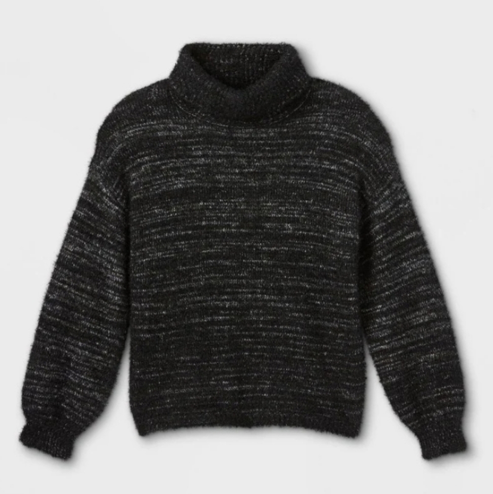 Art Class Black Marled Turtleneck Size XS (4/5)